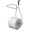 Basicwise Chrome Over the Tank 2 Slots Toilet Tissue Paper Holder Organizer for Bathroom Storage QI004449 - alternate 1